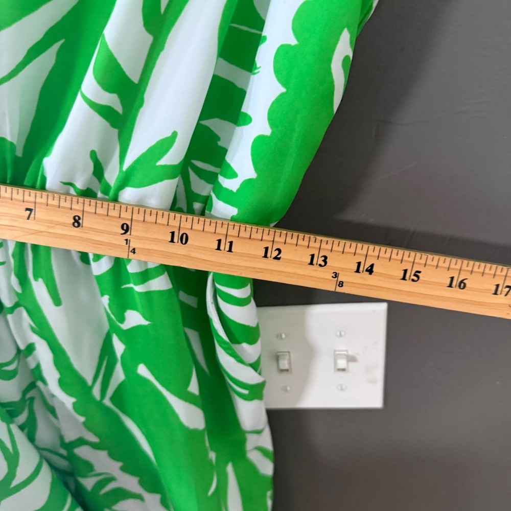 Lilly Pulitzer Target Green Tropical Palm Leaf Maxi Jumpsuit Womens S Vacation - Picture 7 of 10